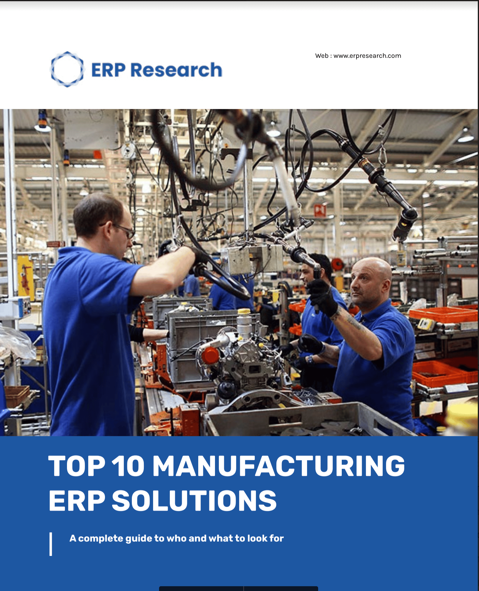 top 10 manufacturing erp software solutions saas process discrete